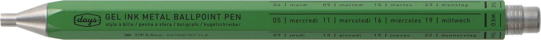 MARK'STYLE - Gel Metal Ballpoint Pen - White