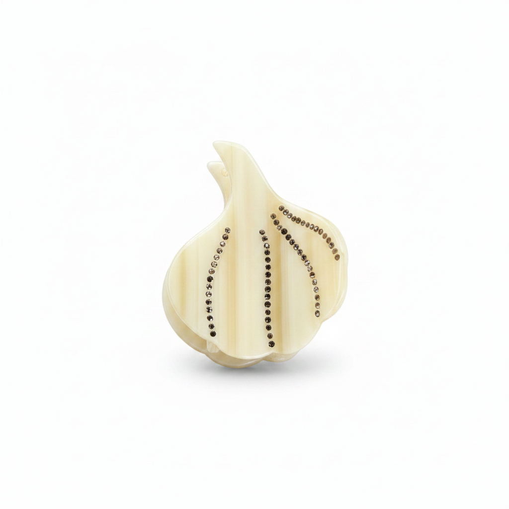 Garlic Rhinestone Mini Hair Claw