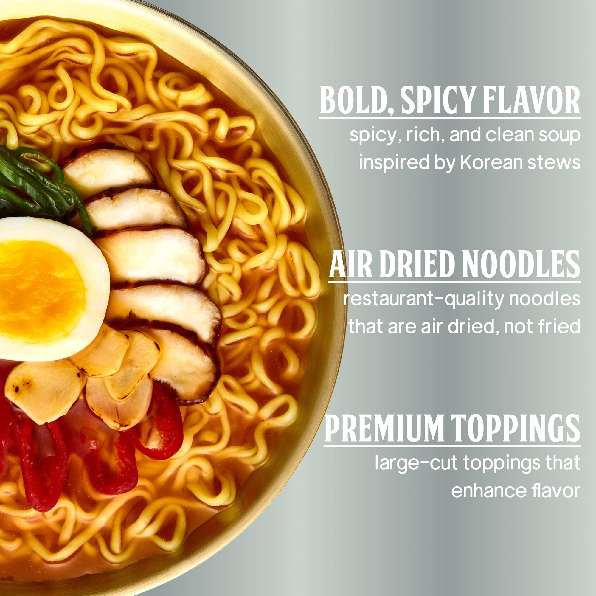 Bias - Red Chili Air Dried Instant Ramen - Big Bowl