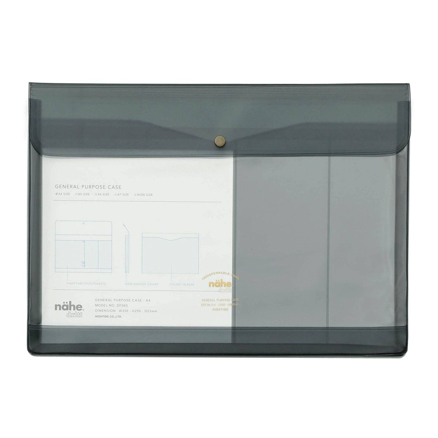 Penco - A4 General Purpose Case - Clear Grey