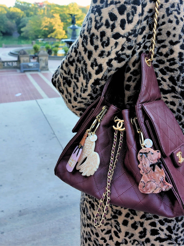 Solar Eclipse - Bag Charm + Keychain - Coquette Puppy