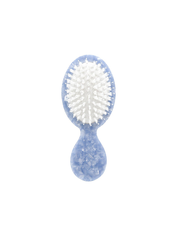 Solar Eclipse - Handbag Hero Hair Brush - Sakura Blossom - Cool Blue