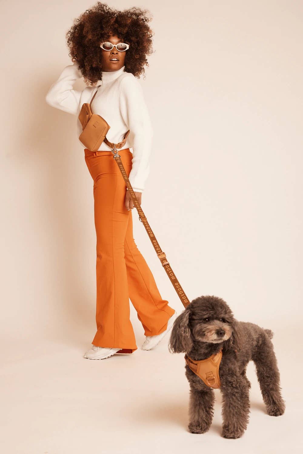 maxbone - Go! With Ease Leash Bundle - Camel