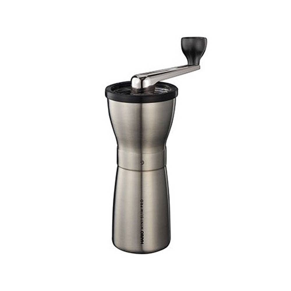 Hario - "Mini-Slim Pro" Ceramic Coffee Mill - Silver