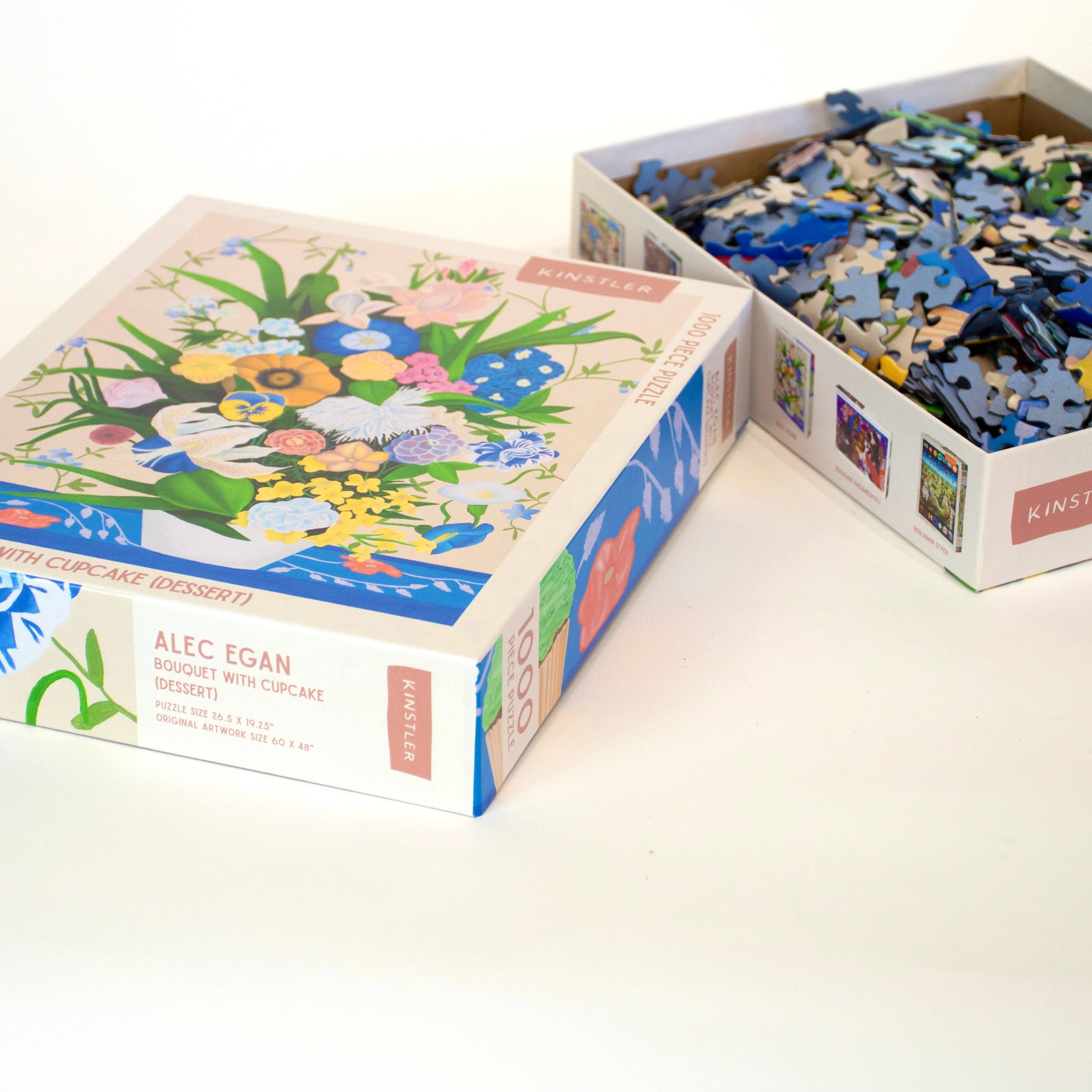 Kinstler Puzzles - Bouquet with Cupcake (dessert)