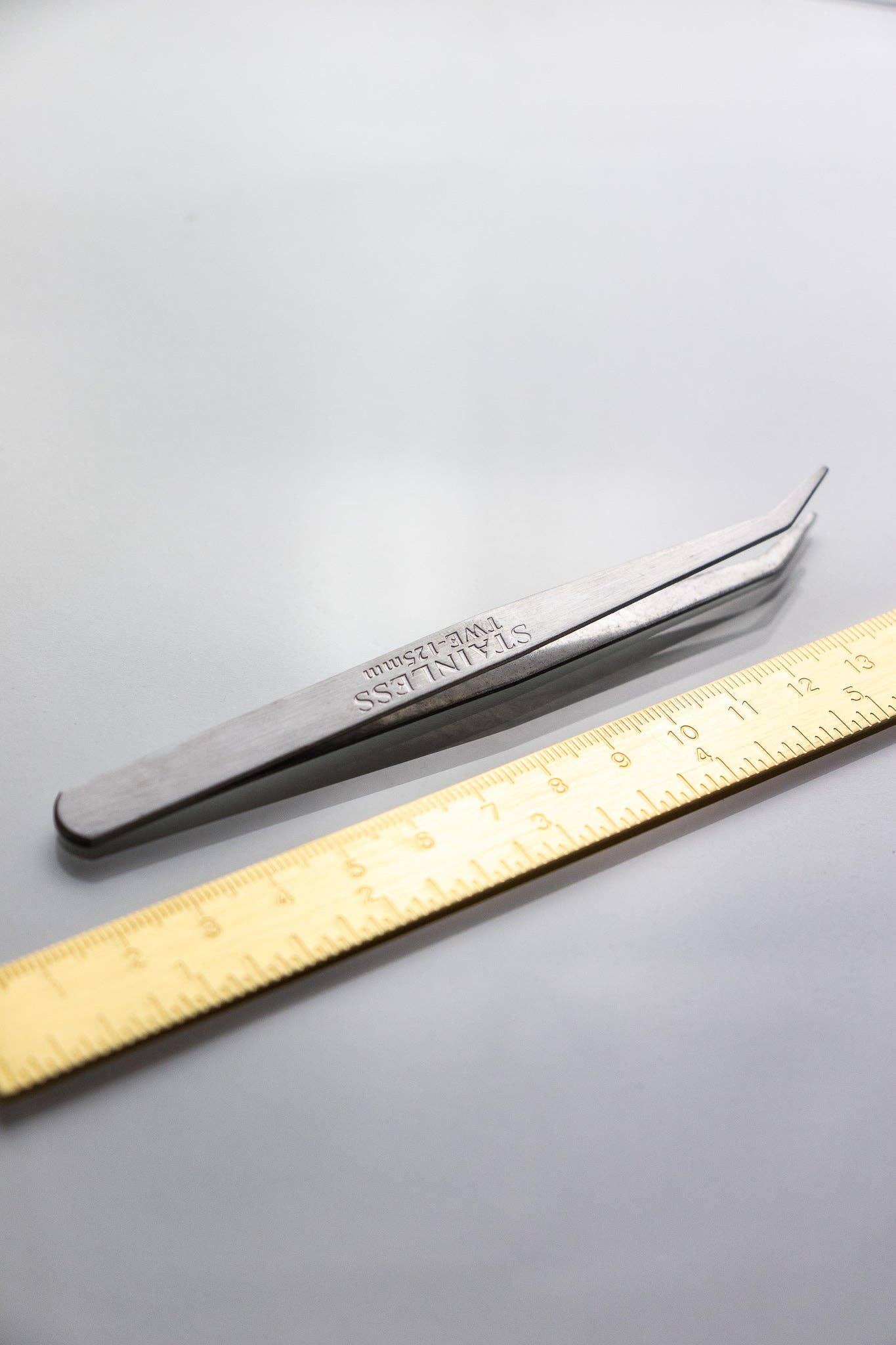 Stainless Steel Angle Tweezers - Space Camp