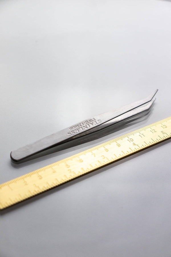 Stainless Steel Angle Tweezers - Space Camp