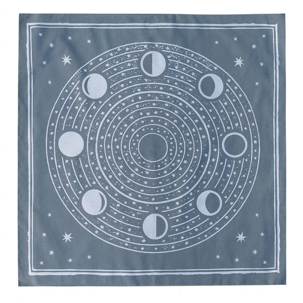 The Somnia Tarot Spread Cloth - "The Moon" - Lunar Grey