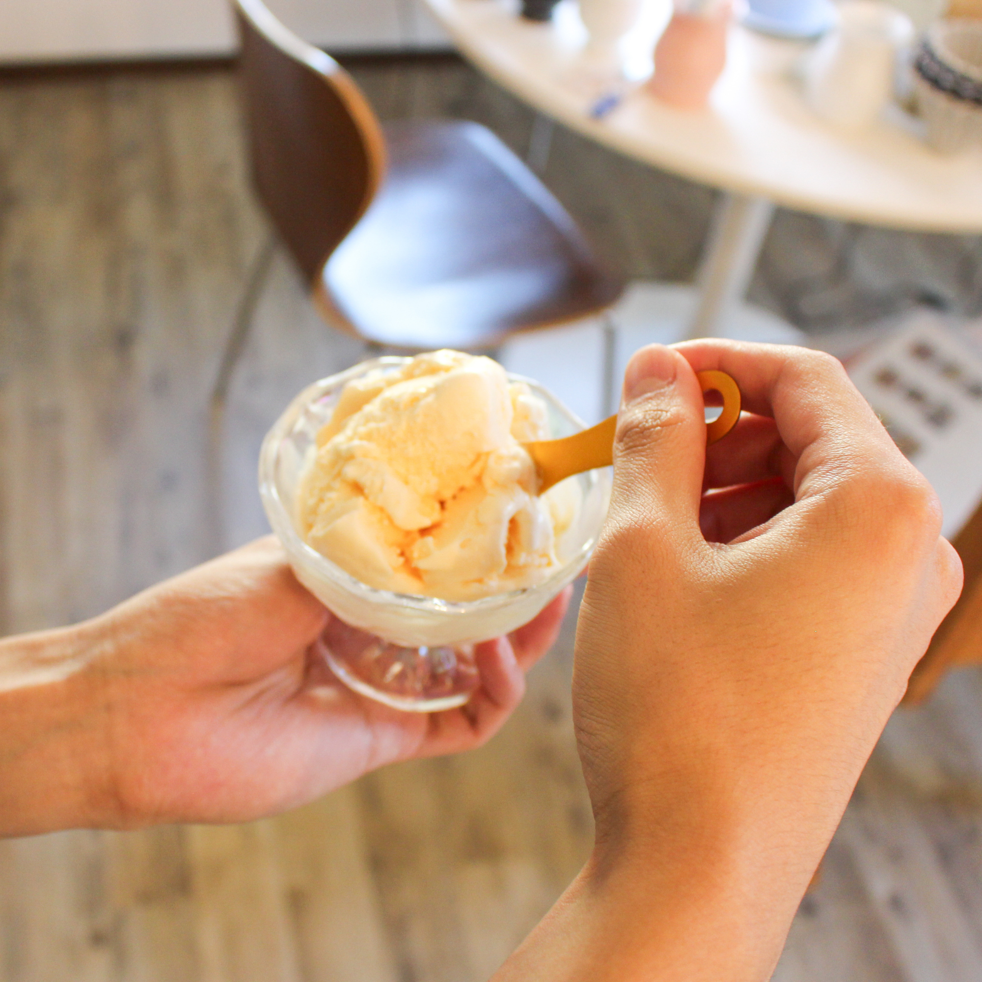 Enjoy-The-Best Ice Cream Spoon - Silver
