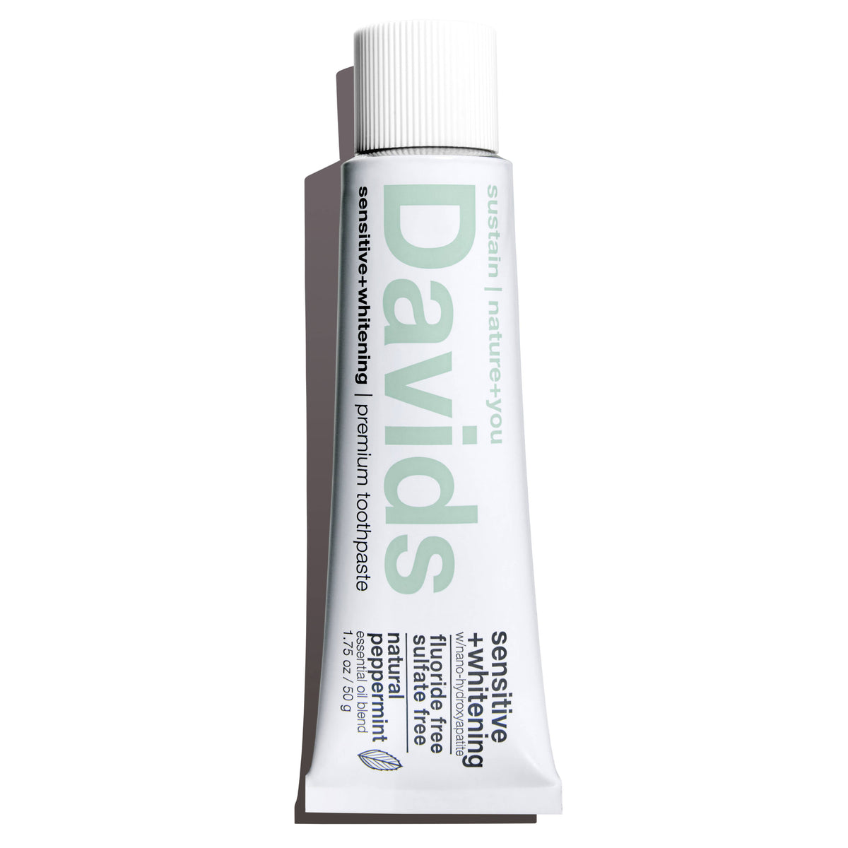 Davids - Travel Size Premium Toothpaste - Sensitive + Whitening