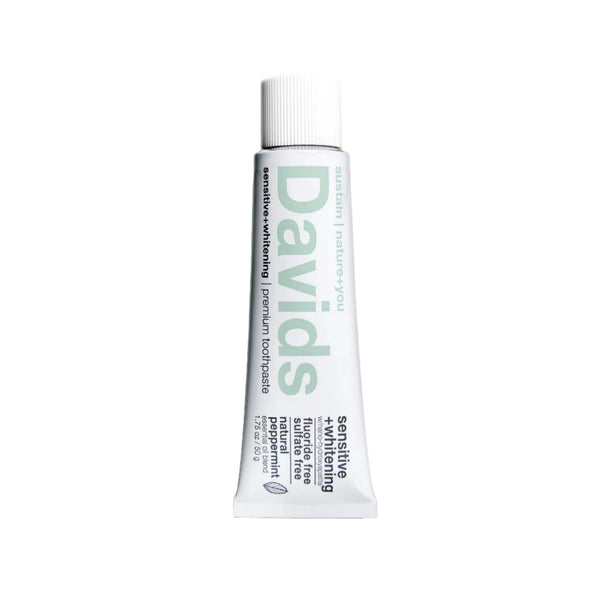Davids - Travel Size Premium Toothpaste - Sensitive + Whitening