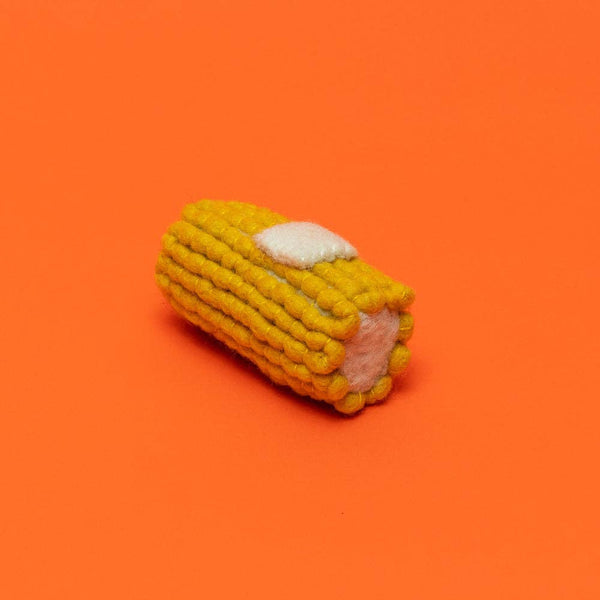 Ware of the Dog - Felted Wool Dog Toy - Corn