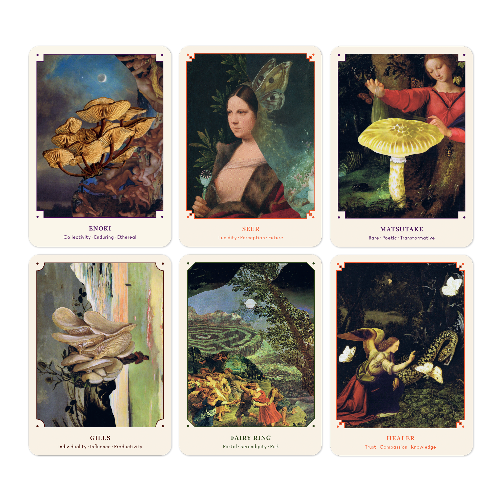 The Mushroom Oracle: 44 Card Deck and Guidebook - Space Camp