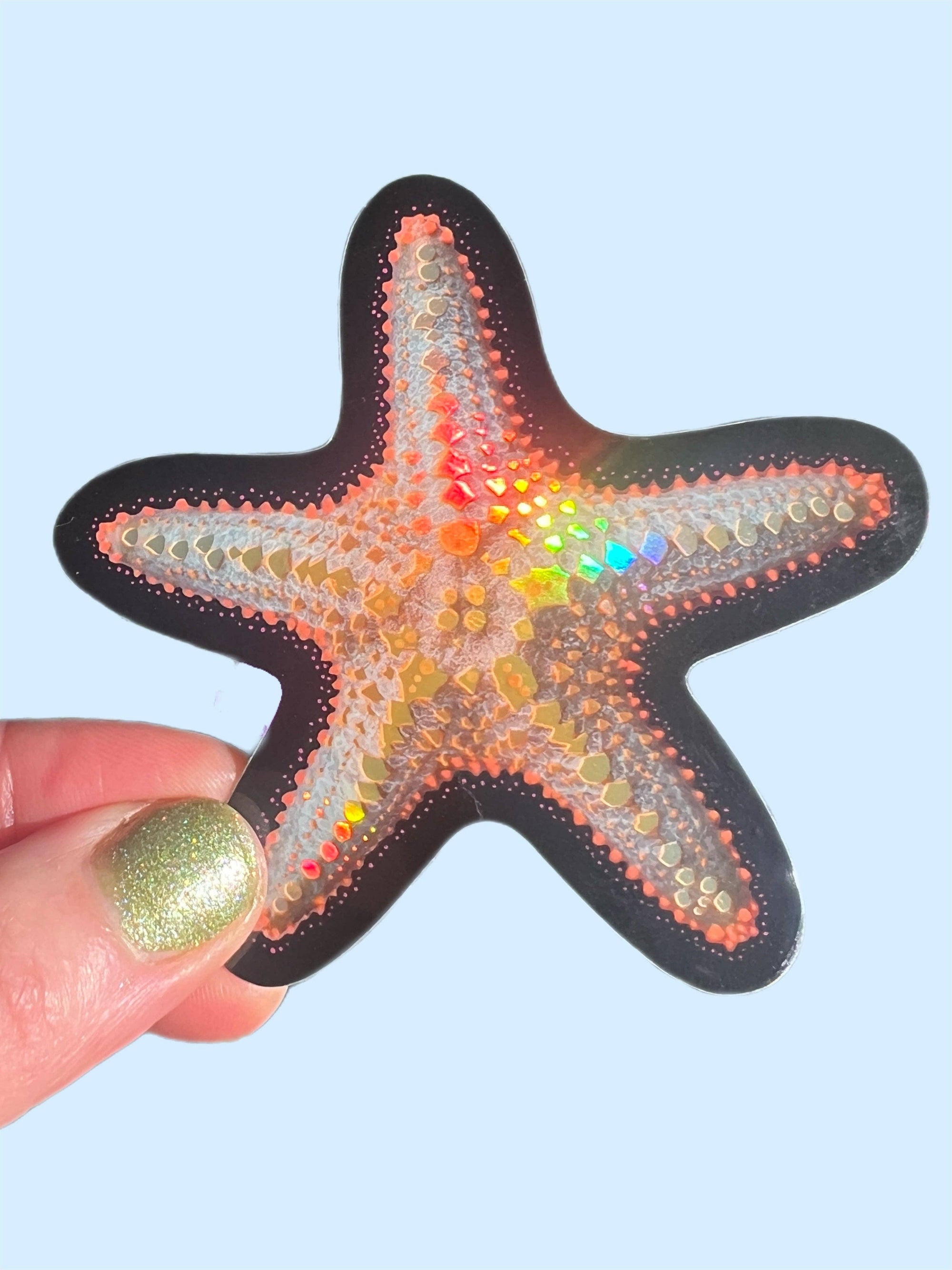 Starfish - Glitter Sticker