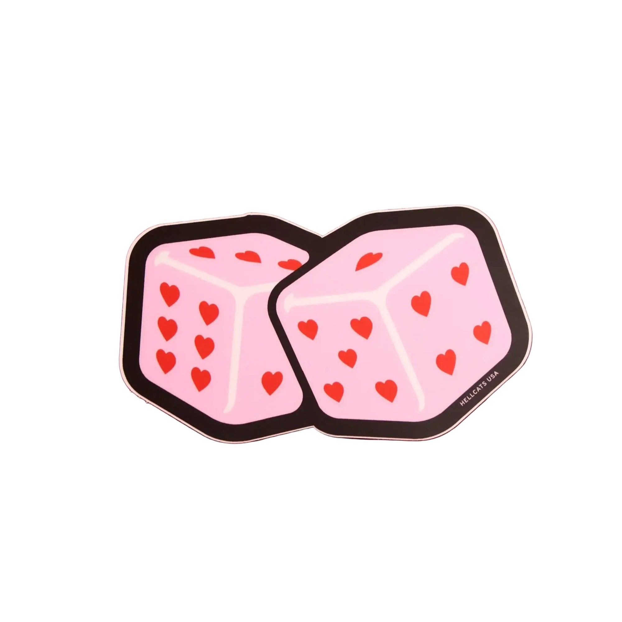Dice Sticker- Pink