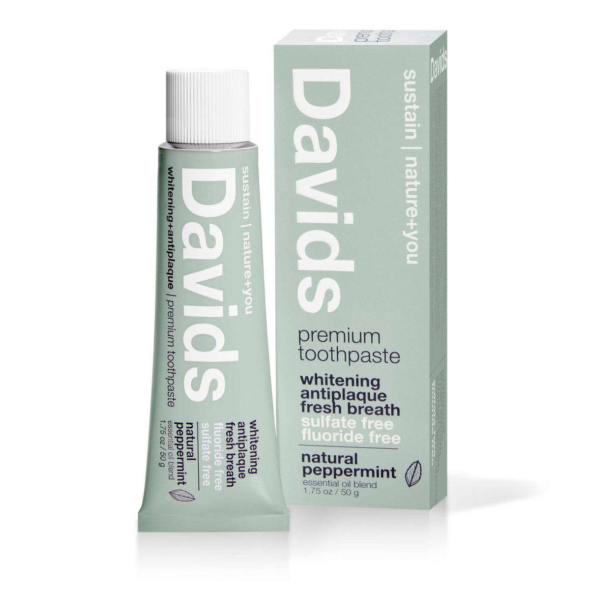 Davids - Travel Size Premium Toothpaste - Peppermint