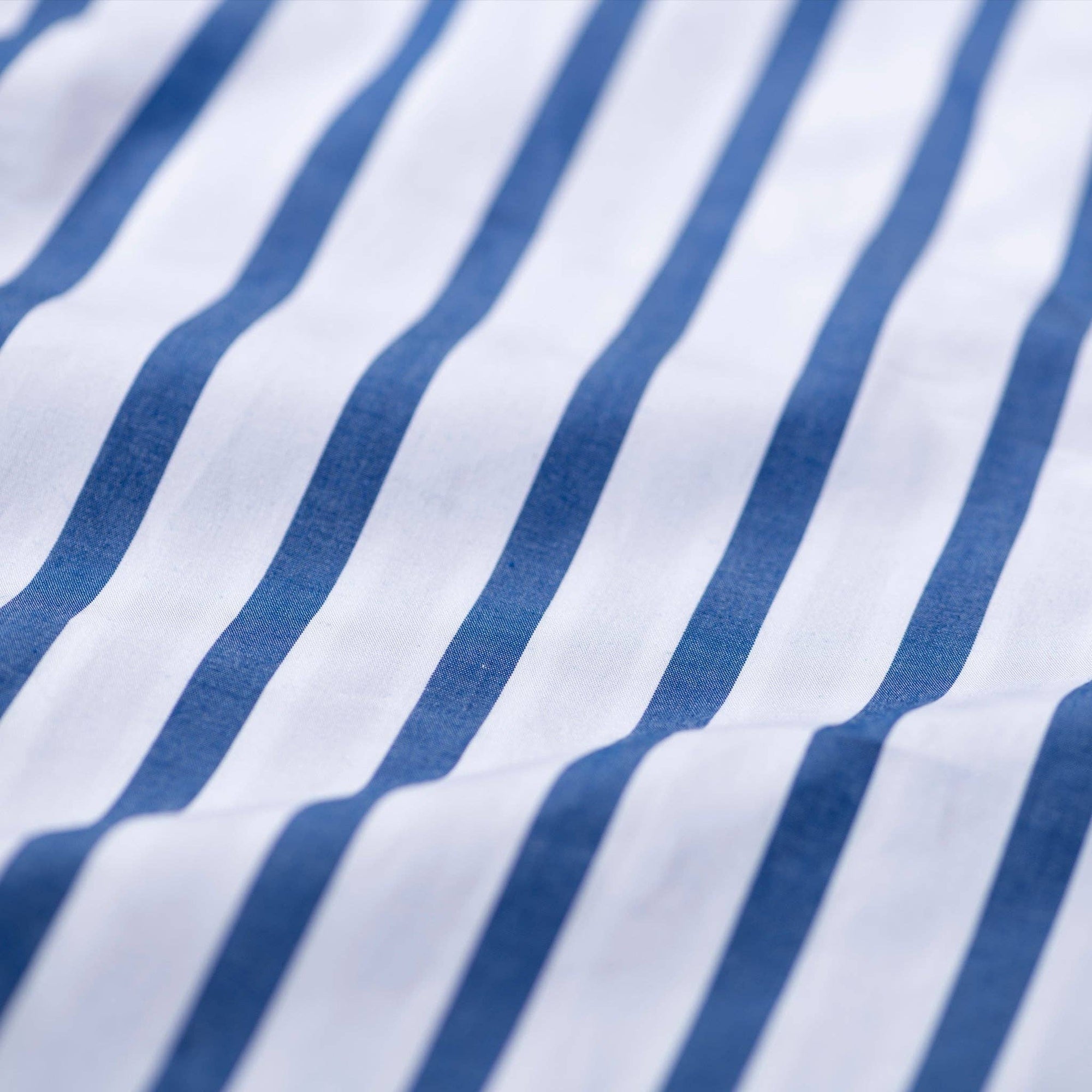 Puebco - Cotton V-Neck Stripe Shirt