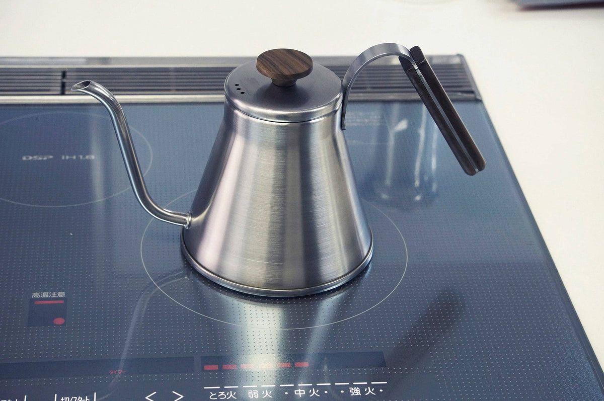 HARIO - V60 Wood Drip Kettle - 1200mL - Silver