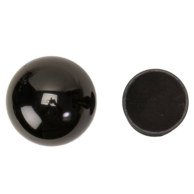 Crystal Ball on Stand - Black