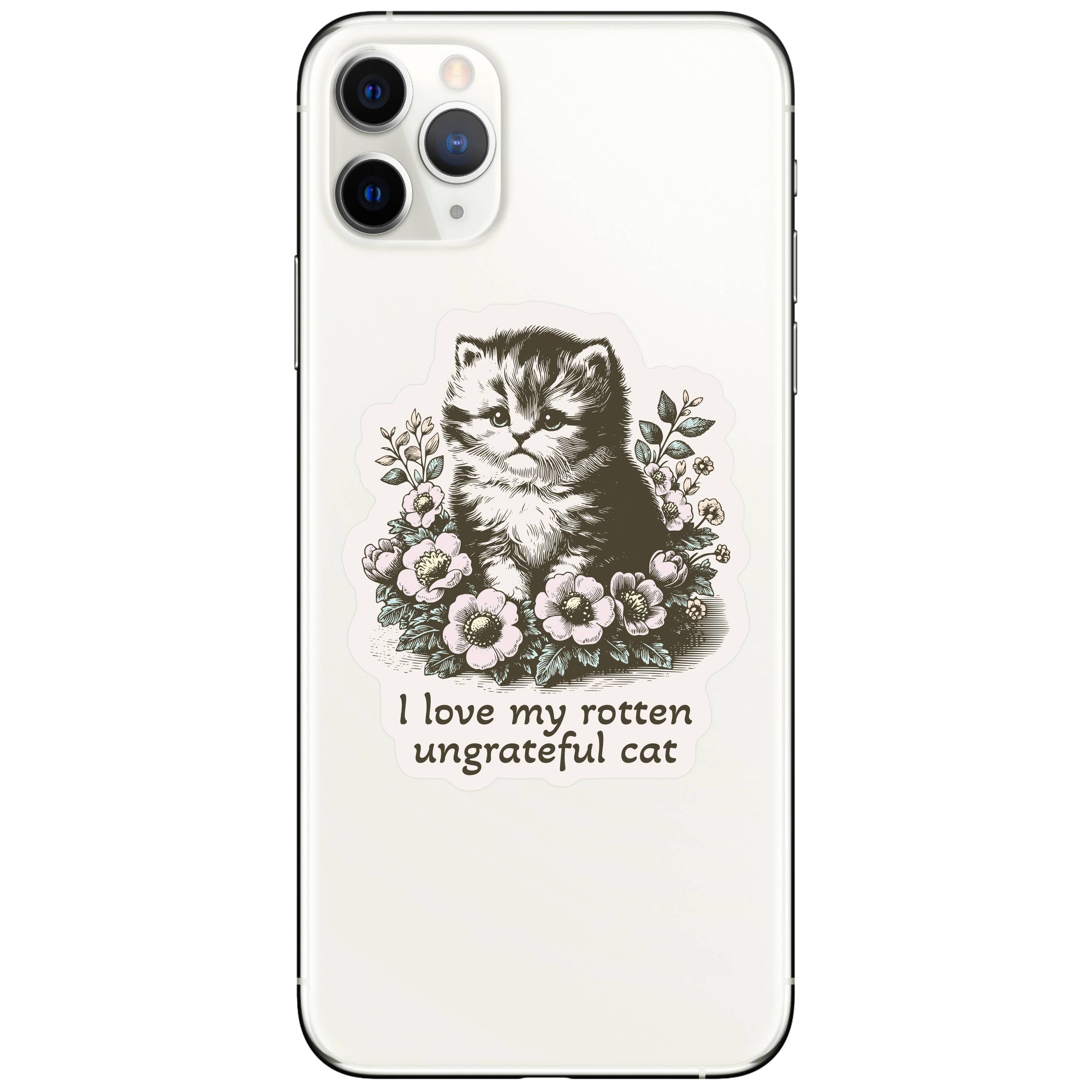 Juju and Moxie - Rotten Kitty Cat Feline Cute High Quality Vinyl Sticker