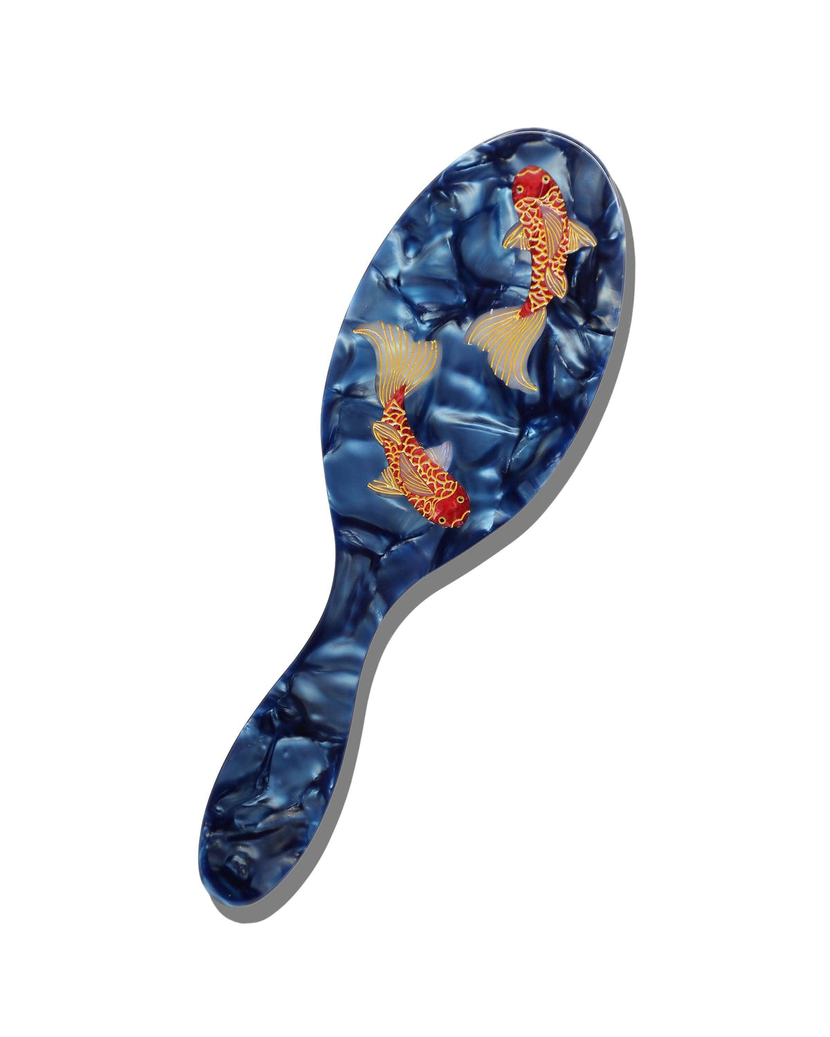 Solar Eclipse - Hand-painted Koi Fish Brush | Eco-Friendly: Amazing Hair Day