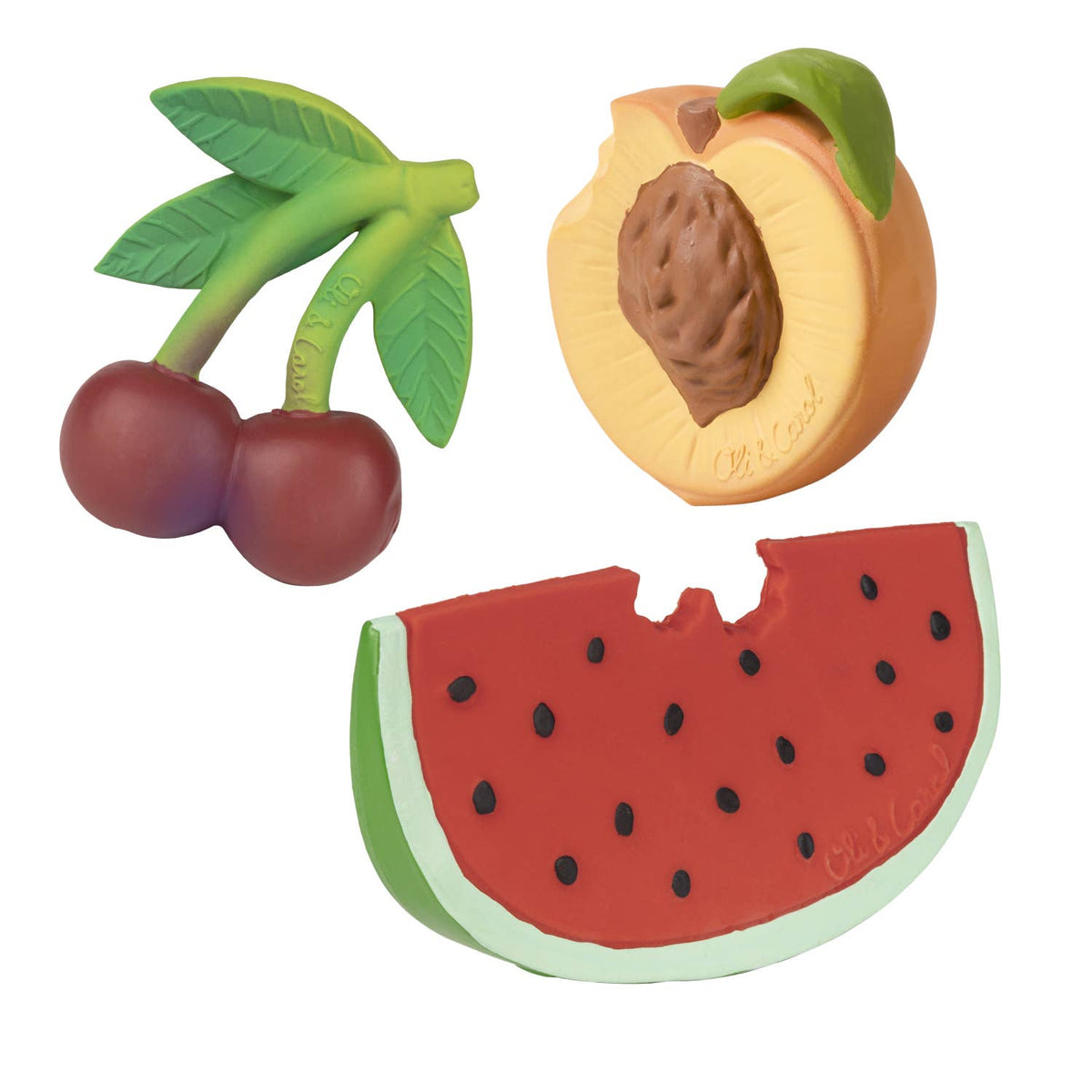 Oli & Carol - Newborn Teether Toy Pack - Fruit Salad