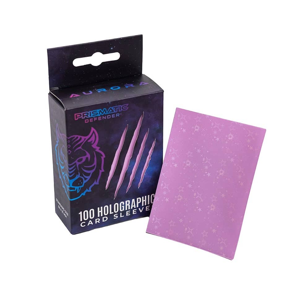 Prismatic Defender® - Holographic Card Sleeves - 3 Foil Designs - Light Pink / Oracle