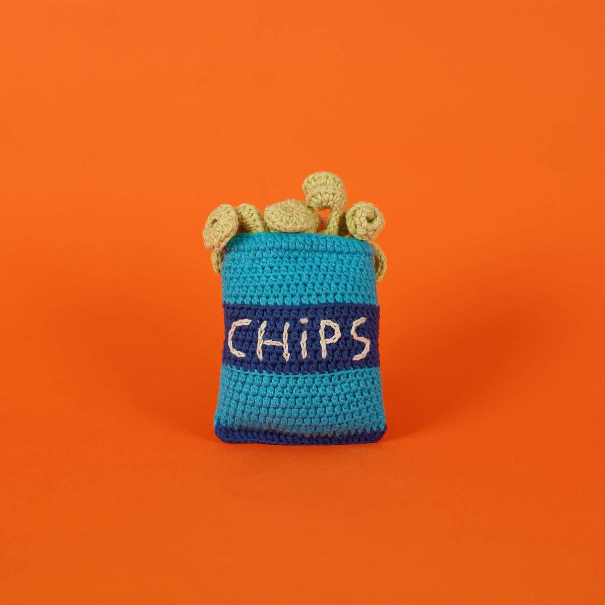 Ware of the Dog - Hand Crochet Cotton Dog Toy - Chips