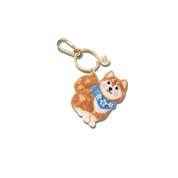 Solar Eclipse - Bag Charm + Keychain - Shiba Inu