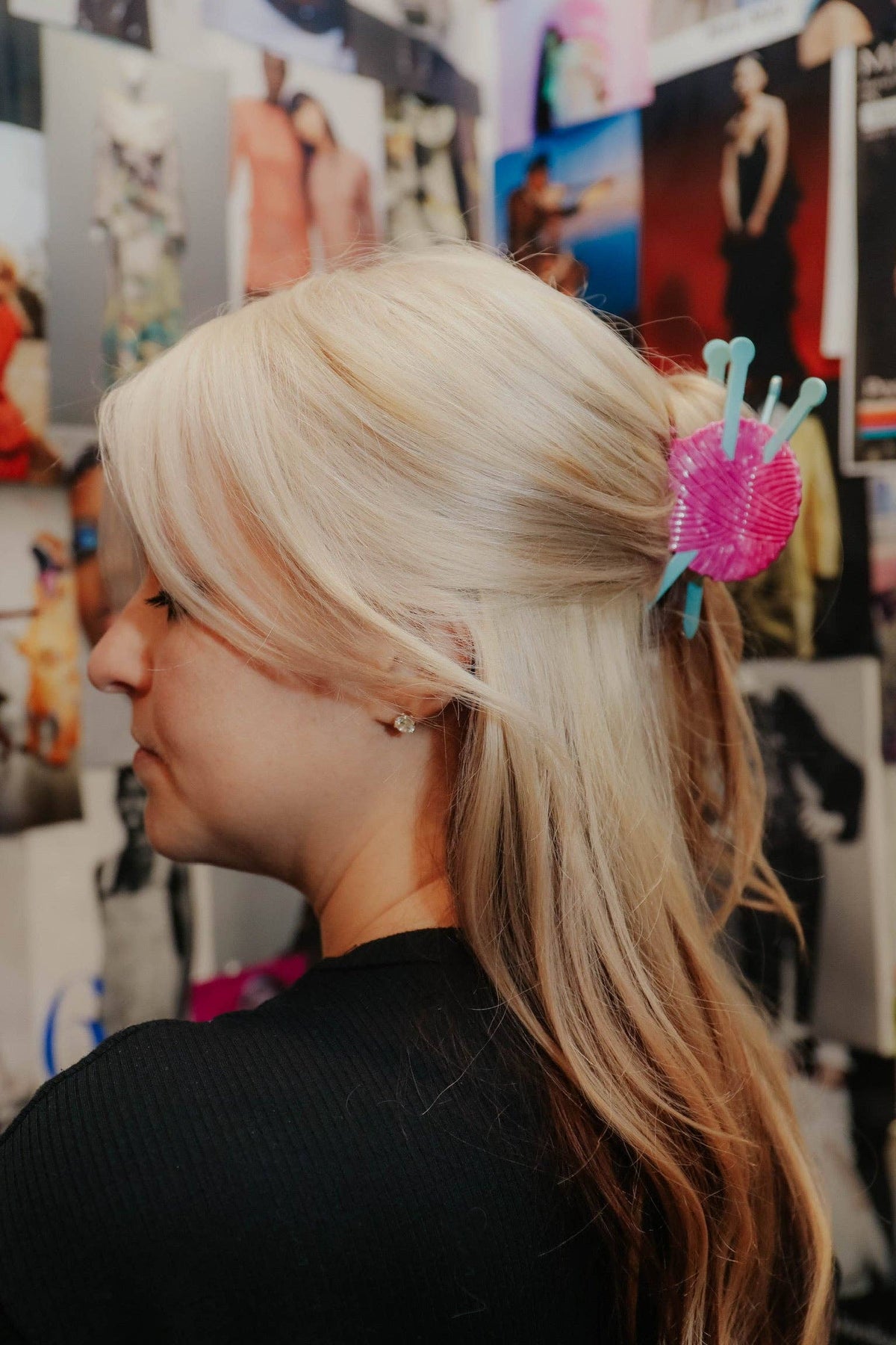 Knitting Needle Hair Claw: Perfect