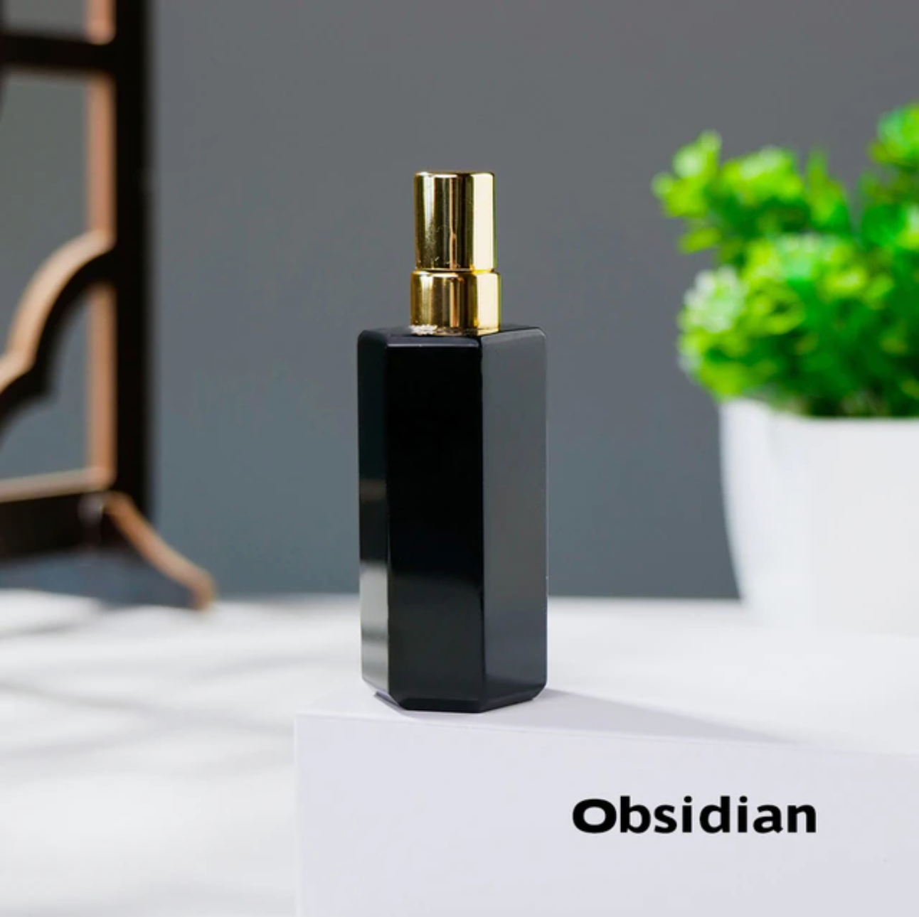 Natural Crystal Gem Perfume Bottles