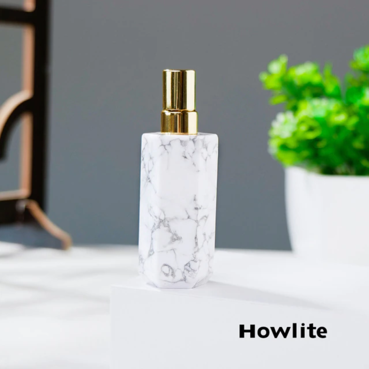 Natural Crystal Gem Perfume Bottles