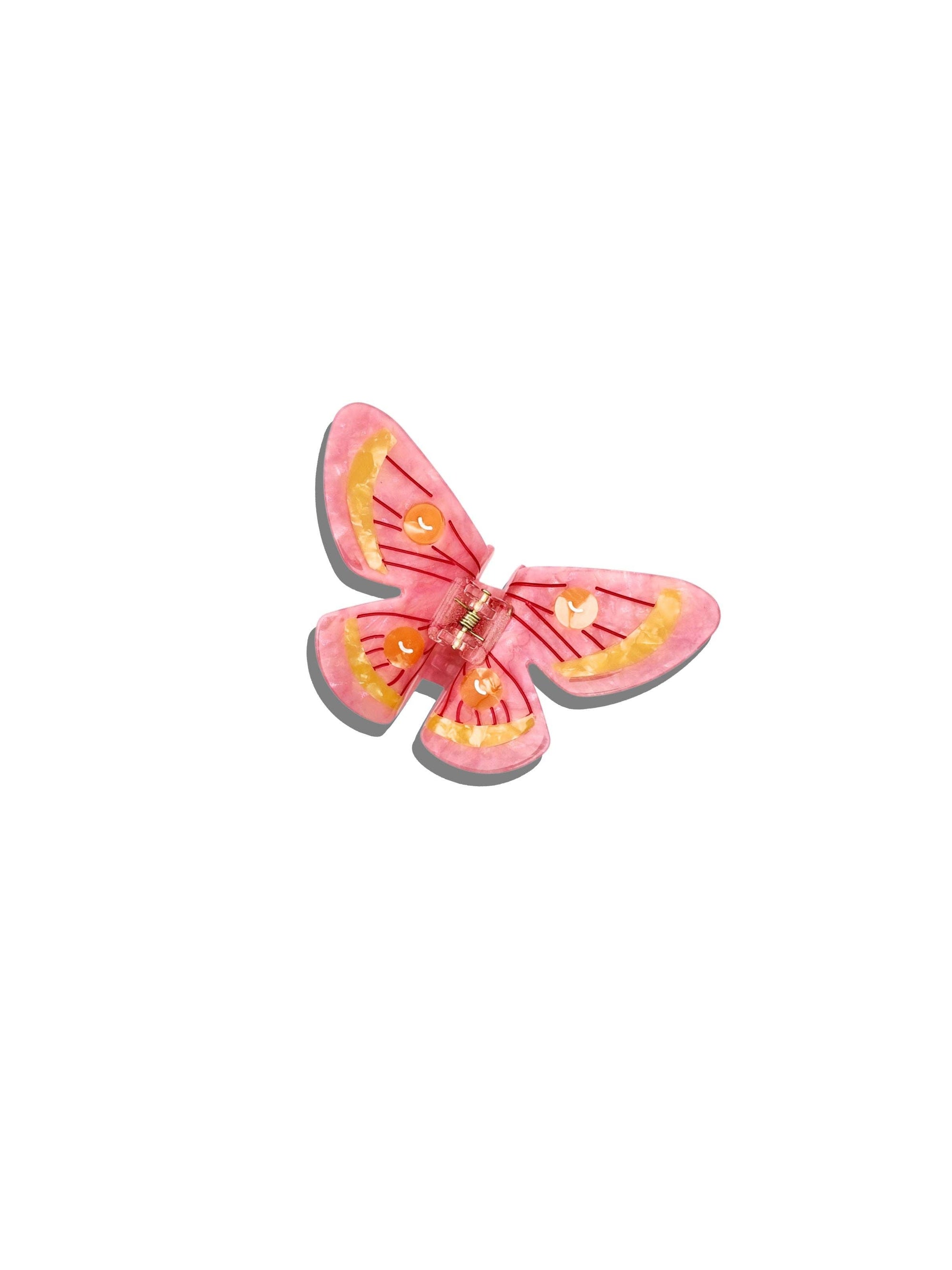 Solar Eclipse - Claw Clip - Brown Emperor Silk Moth
