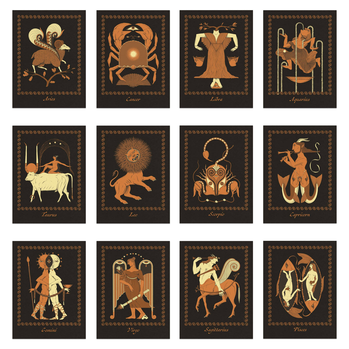 Zodiac Prints by Studio Vermilio