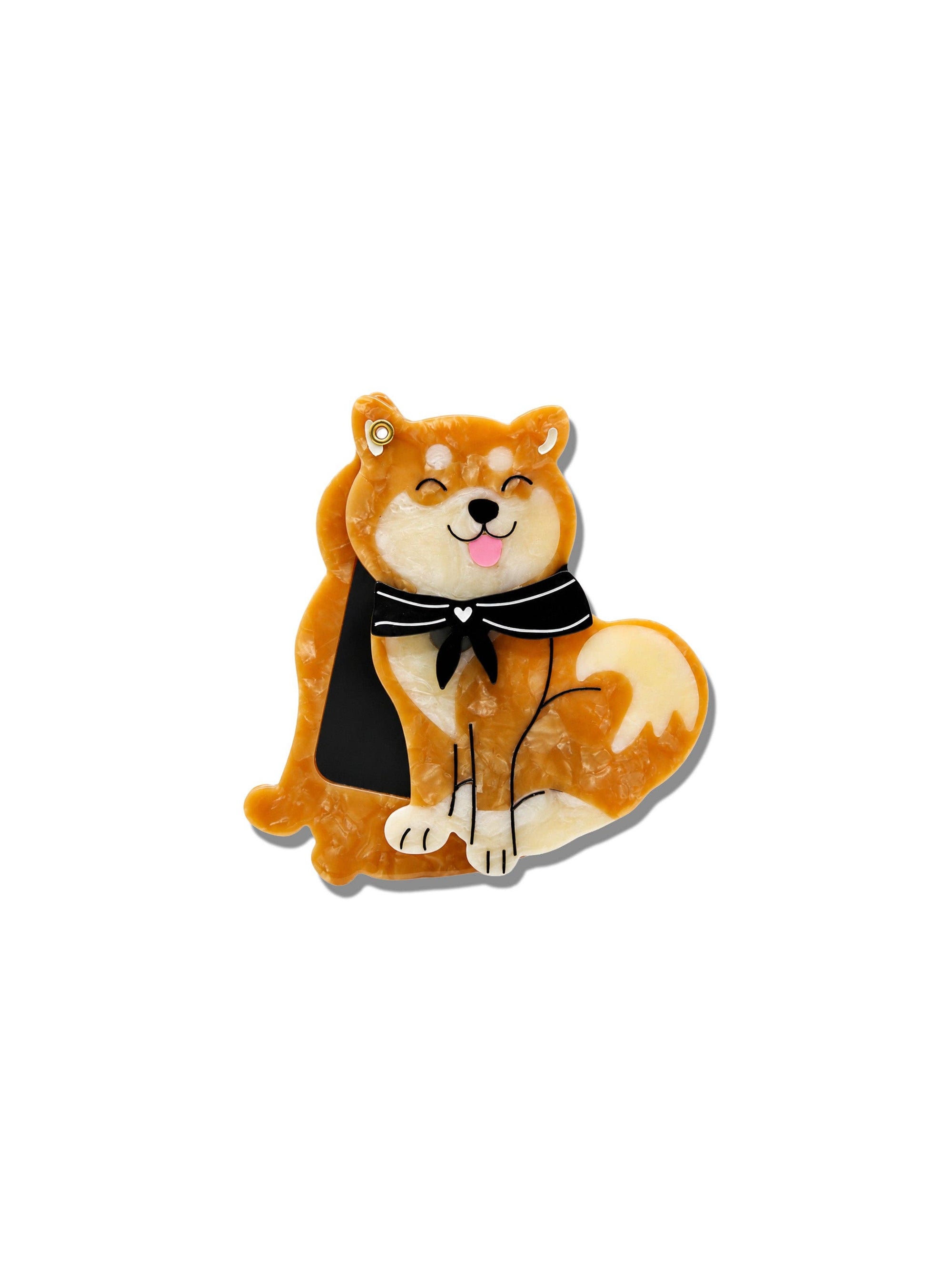 Solar Eclipse - Compact Mirror - Shiba Inu