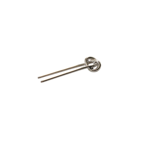 nar'sha - Knot-shaped Hair Stick - Silver