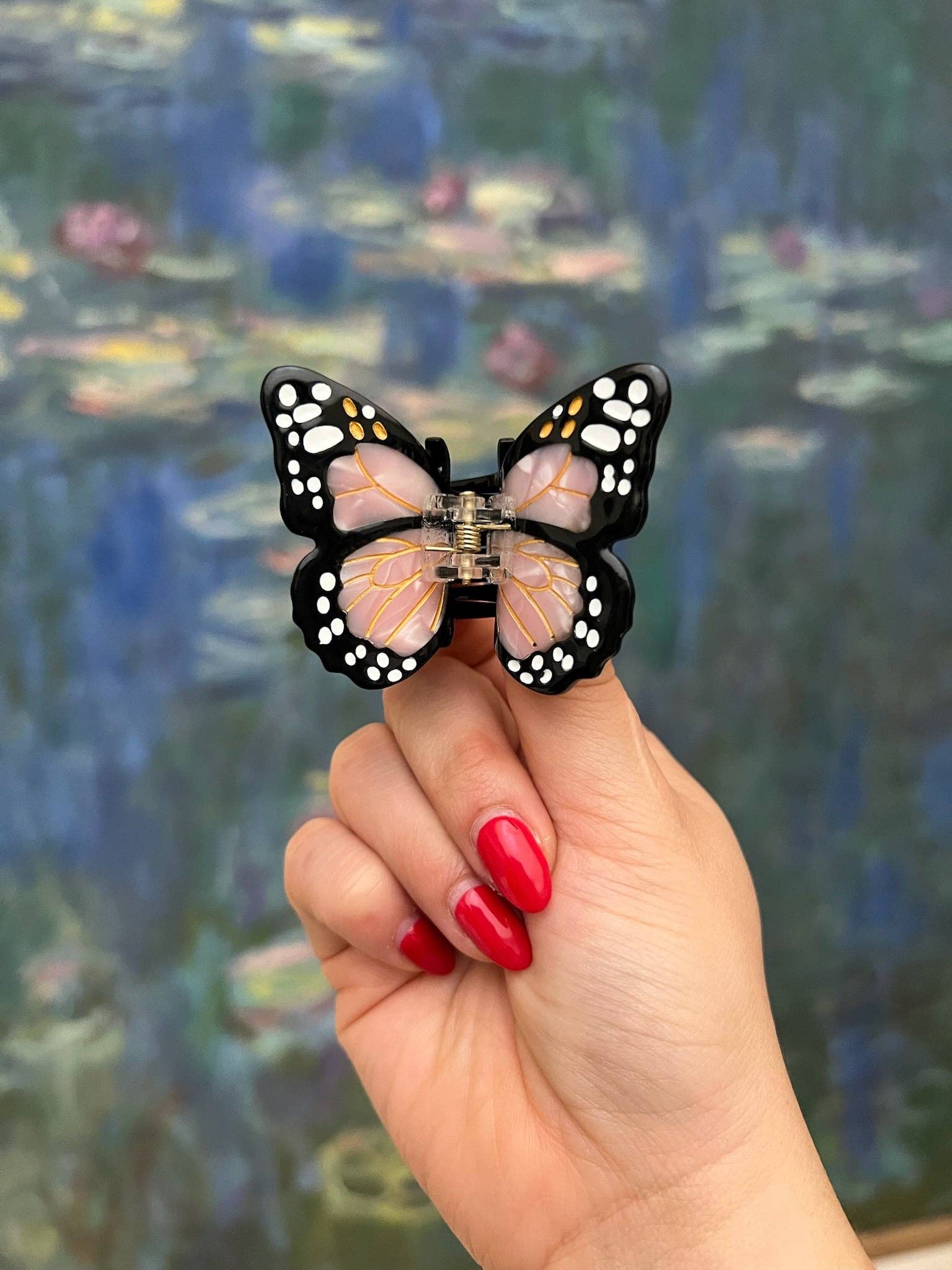 Solar Eclipse - Mini Monarch Butterfly Claw Hair Clip: Baby Blue - Limited Edition