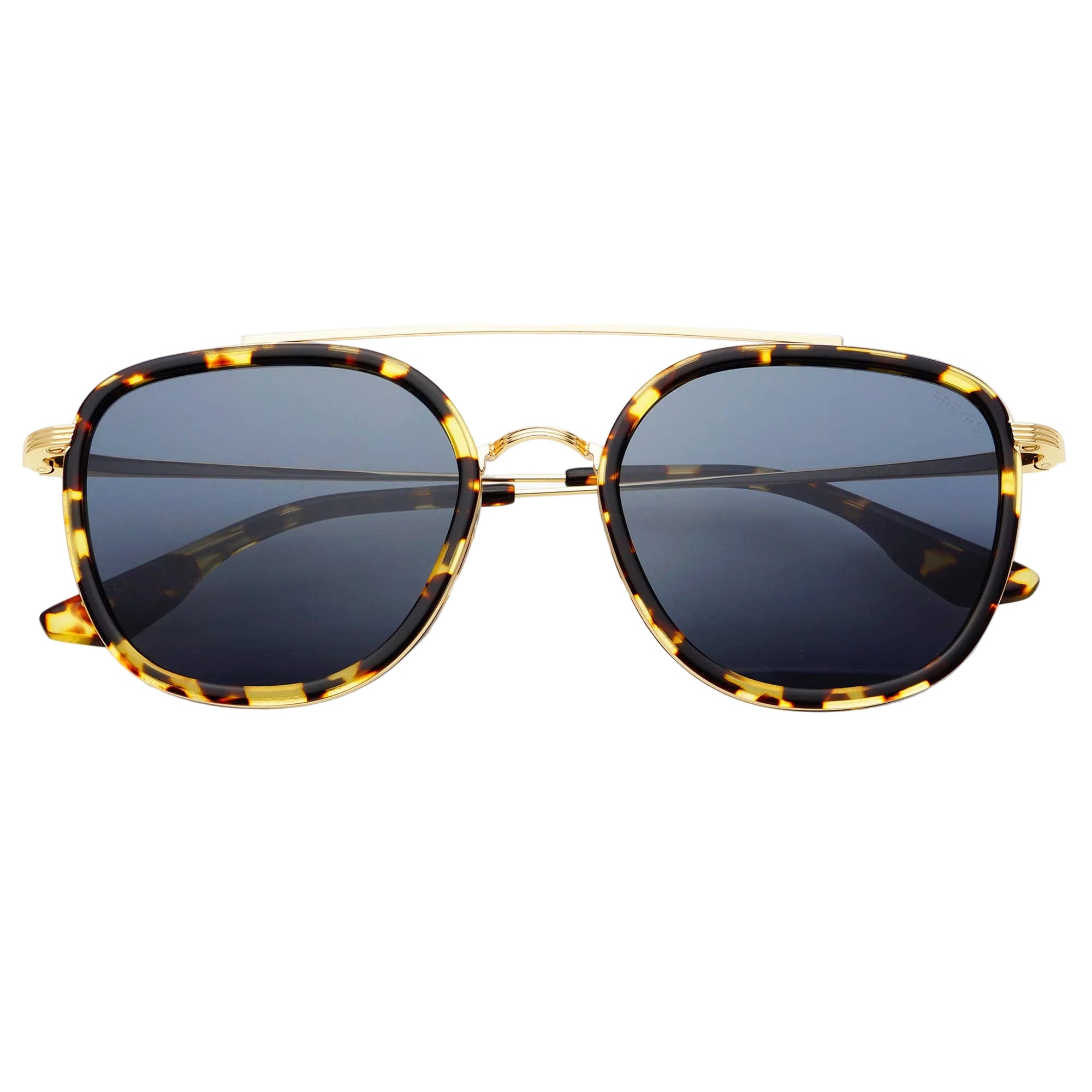 FREYRS Eyewear - Weston Acetate Round Unisex Sunglasses: Yellow Tortoise / Gray