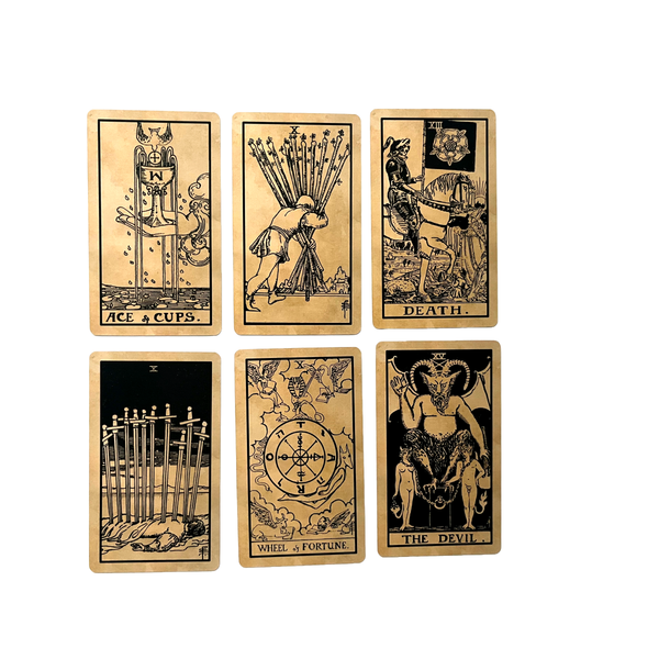 1909 Rider-Waite-Smith Tarot & Guide - Tea-Stained