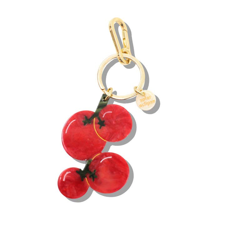 Solar Eclipse - Bag Charm + Keychain - Cherry Tomatoes