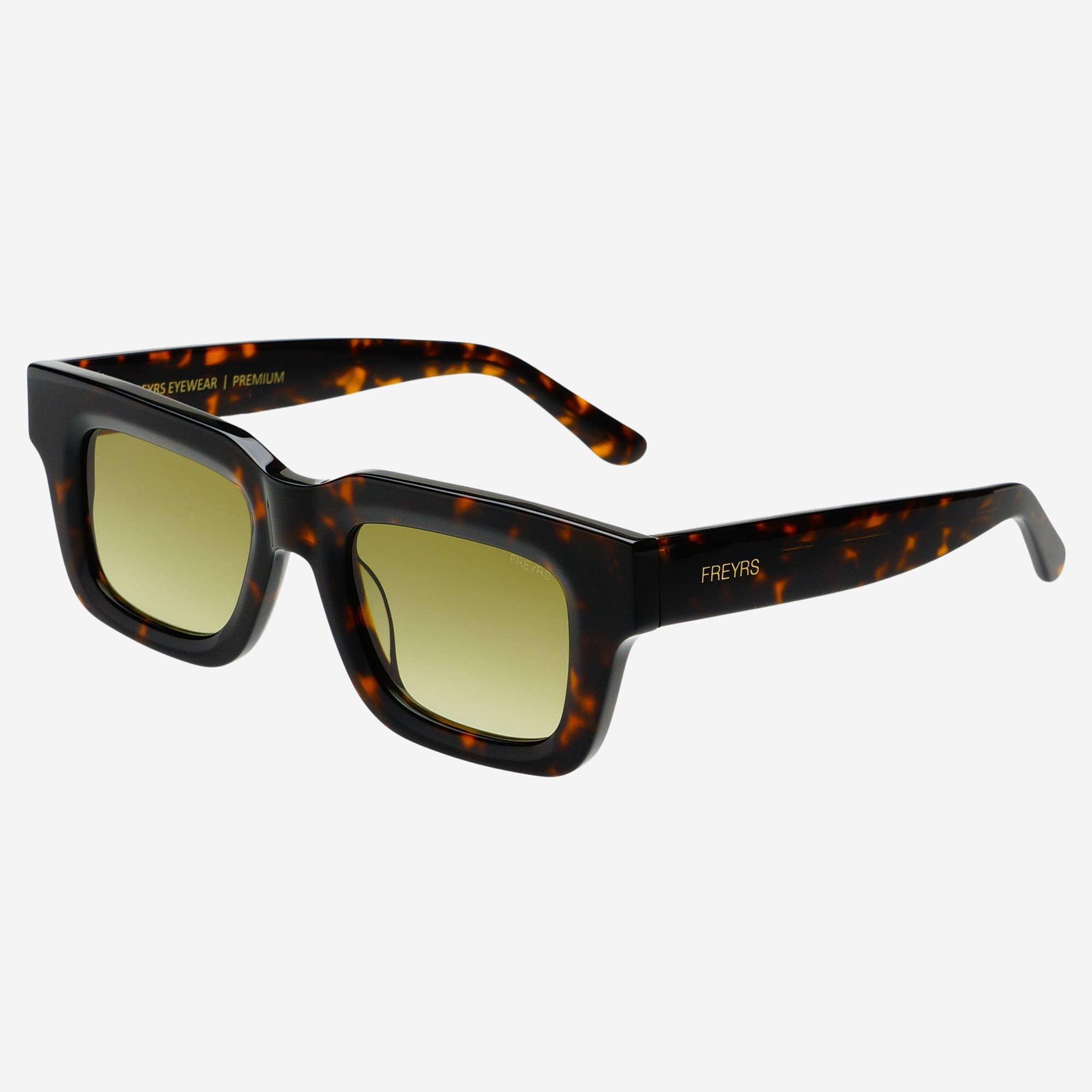 FREYRS - Thomas Sunglasses - Tortoise / Green