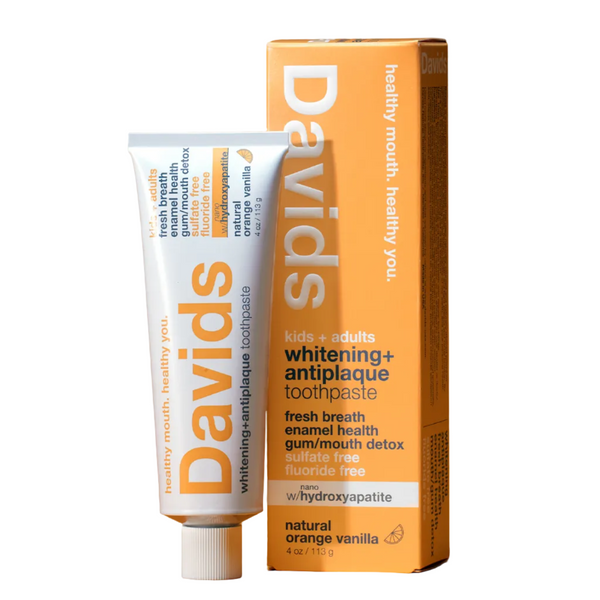 Davids - Kids + Adults Nano Hydroxyapatite Toothpaste - Orange Vanilla
