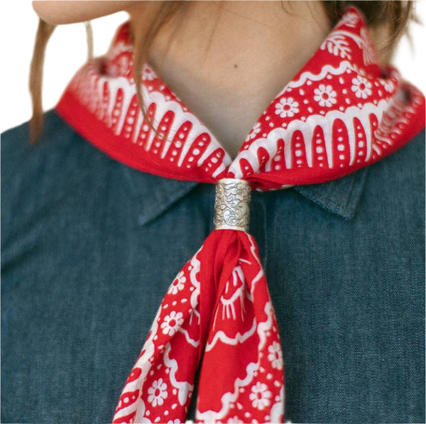 Cotton Ramble Bandana - Red Hot