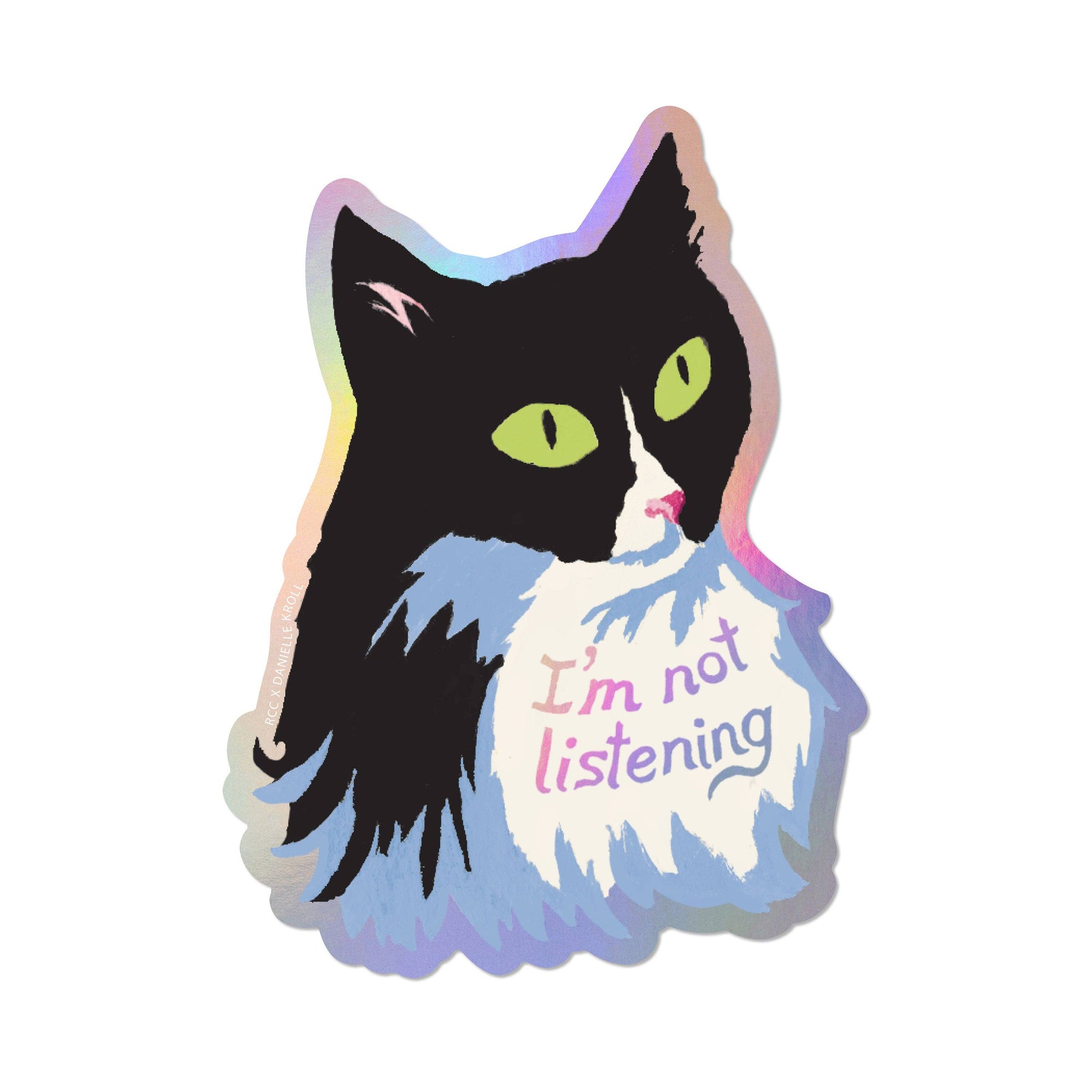 Red Cap Cards - Not Listening Sticker