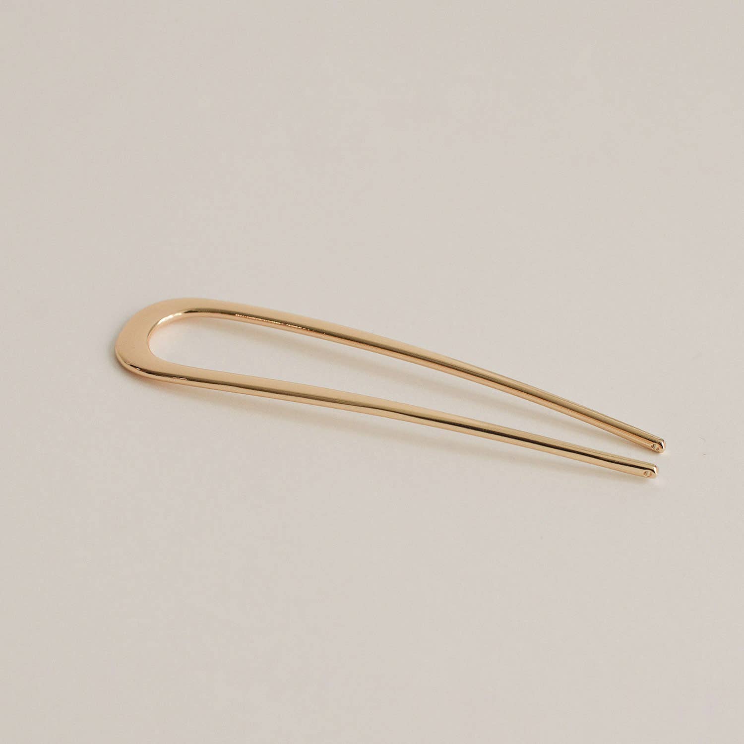 nar'sha - Minimalist Bent U-Shaped Hair Stick | Gold