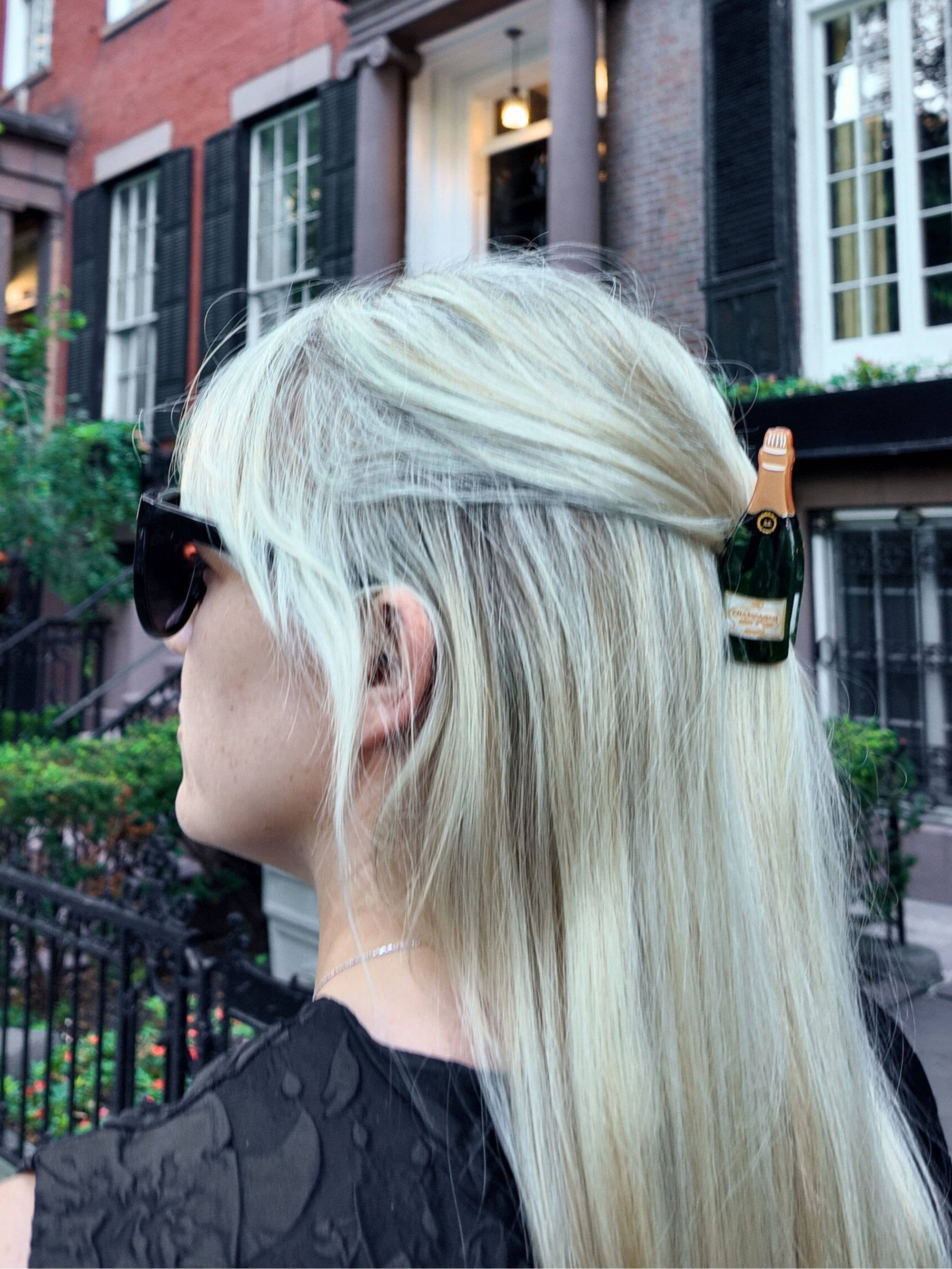 Solar Eclipse - Claw Hair Clip - Champagne