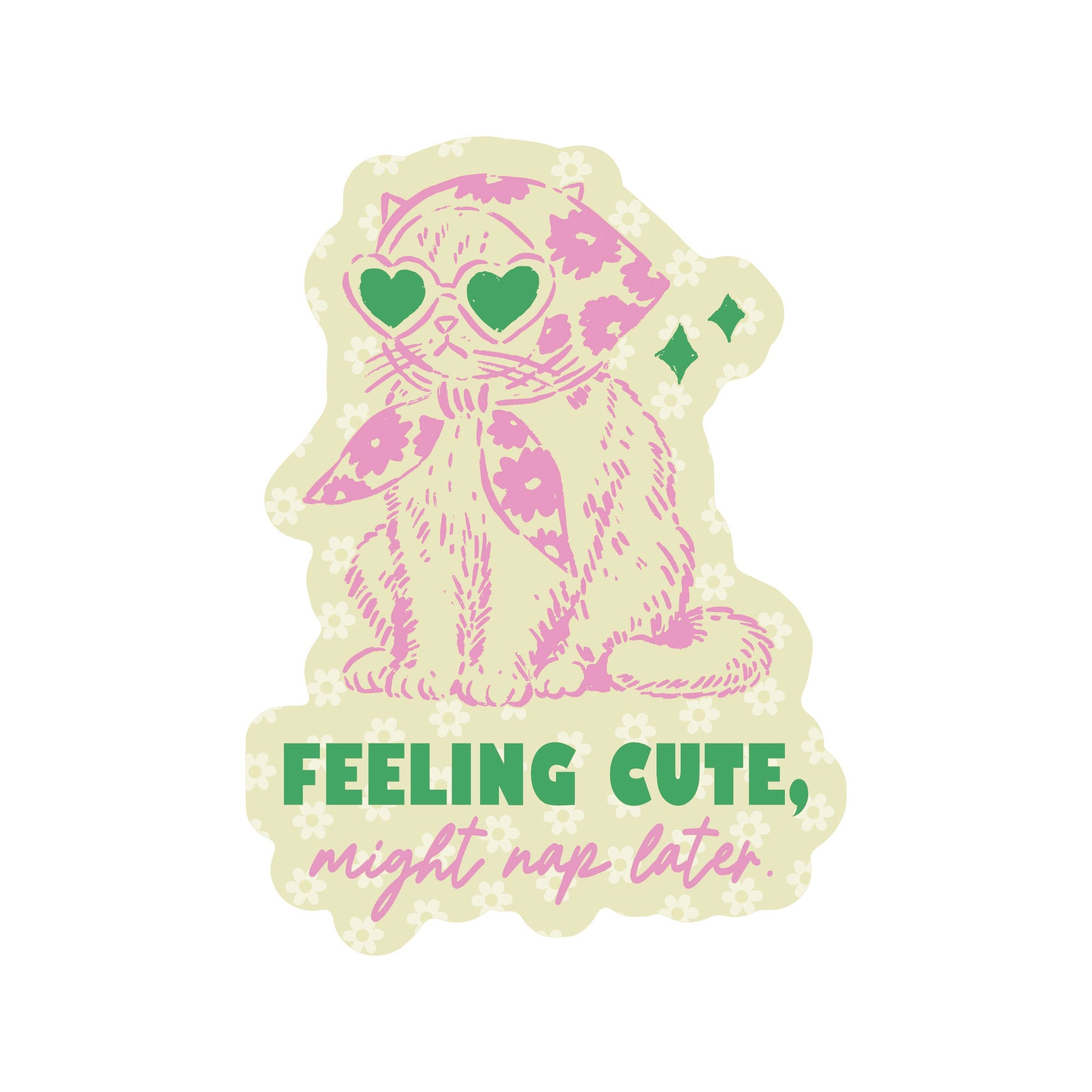 Juju and Moxie - Sarcastic Kitty Cat Feline Cute High Quality Vinyl Sticker