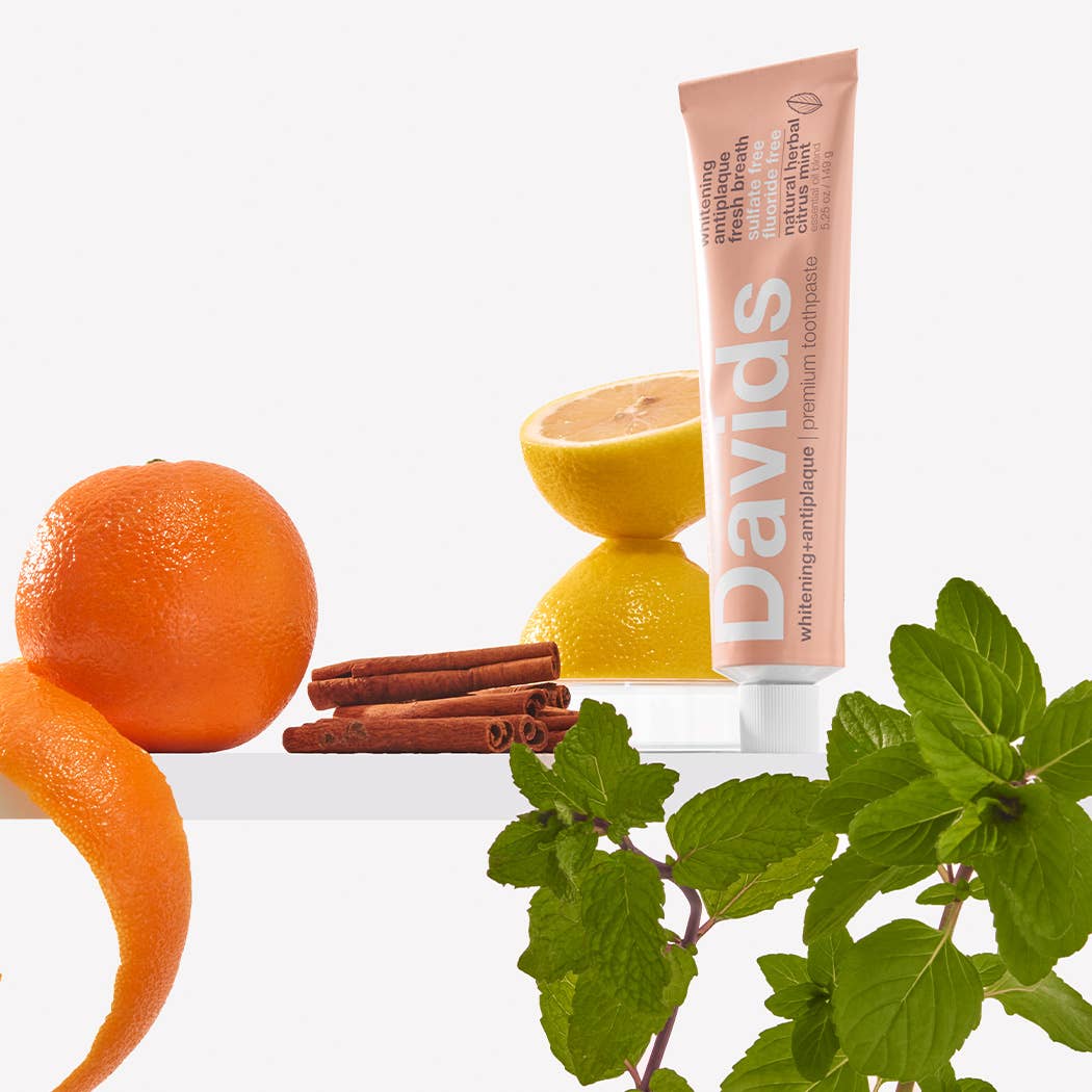 Davids Premium Toothpaste - Herbal Citrus Peppermint