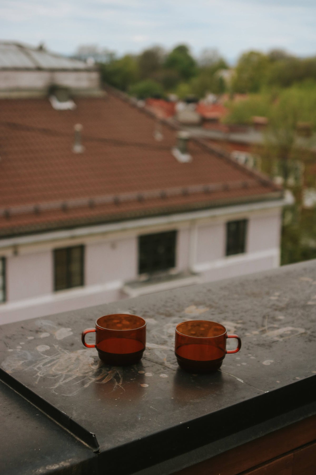 Hario - Colors Glass Series - Stackable Mug 300mL: Amber