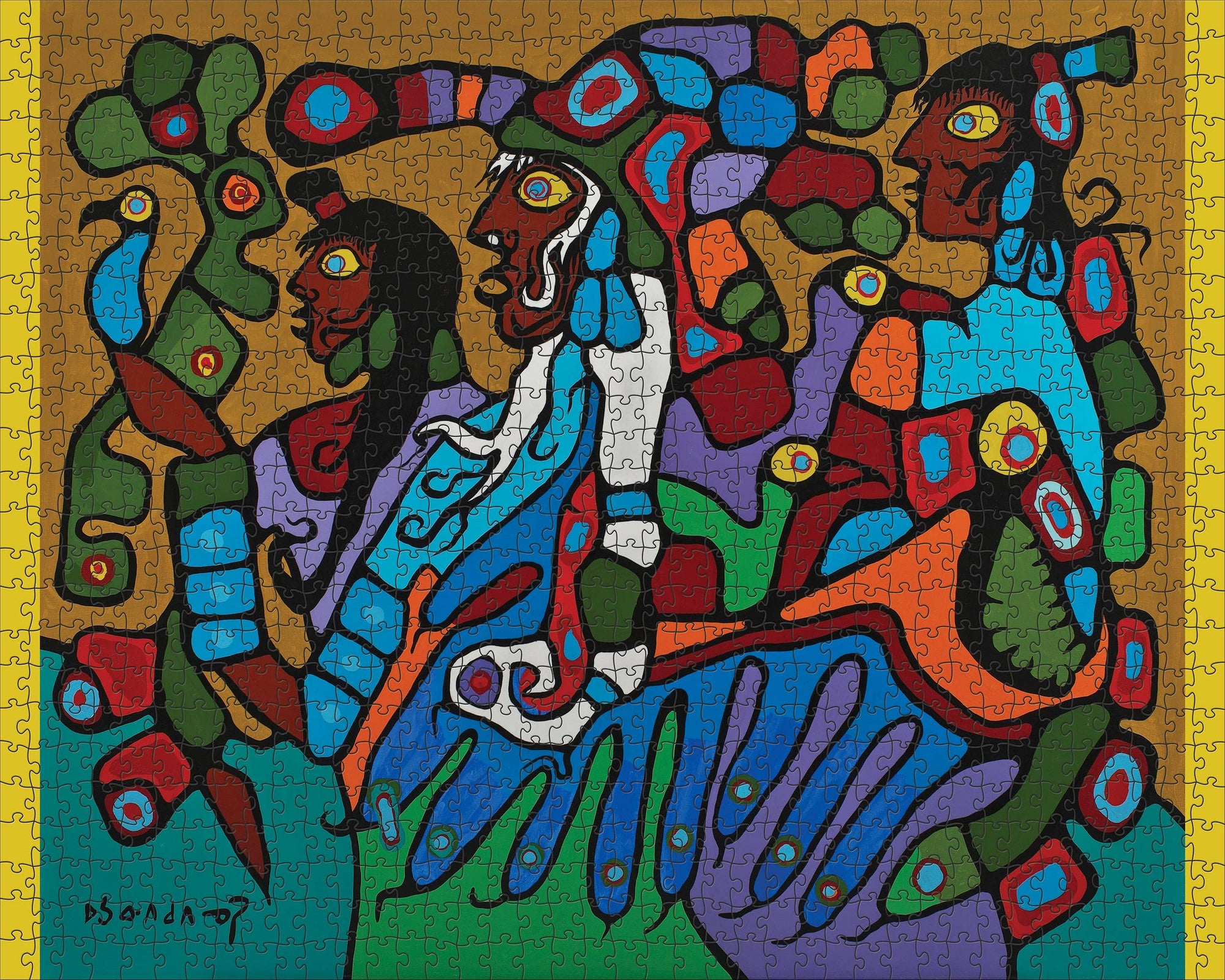 Norval Morrisseau: Shaman and Disciples 1000-Piece Jigsaw Puzzle